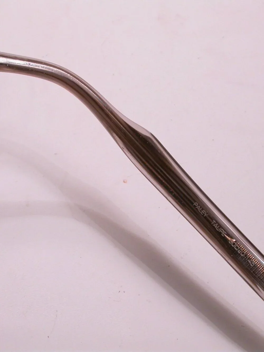Blake Kuwahara Paley Silver Clear Stripe Eyeglasses Frames Made in Japan
